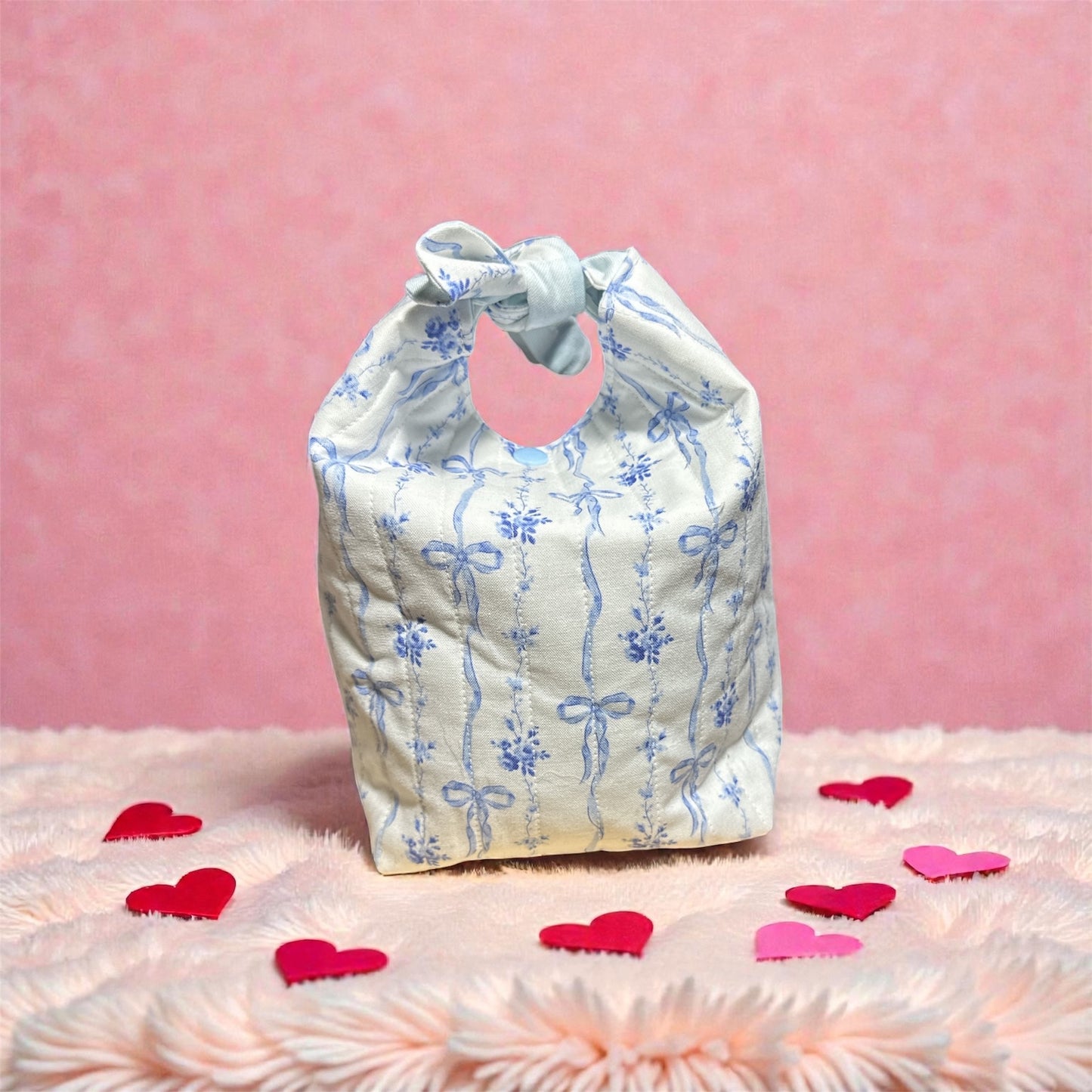 Handmade Sewn Gift Bags with Custom Hand-Beaded Embroidery