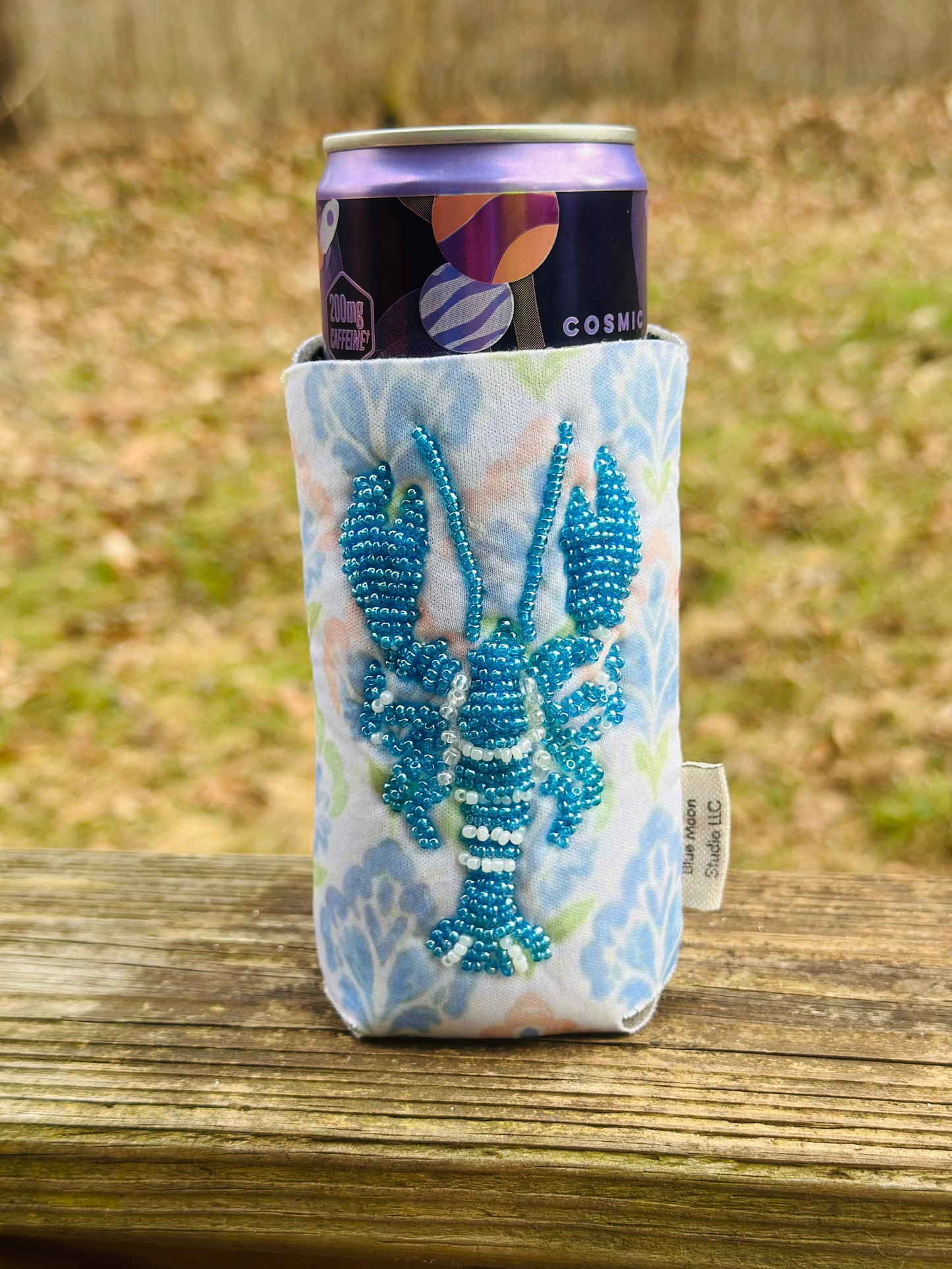 Slim Can Bead Embroidered Koozie
