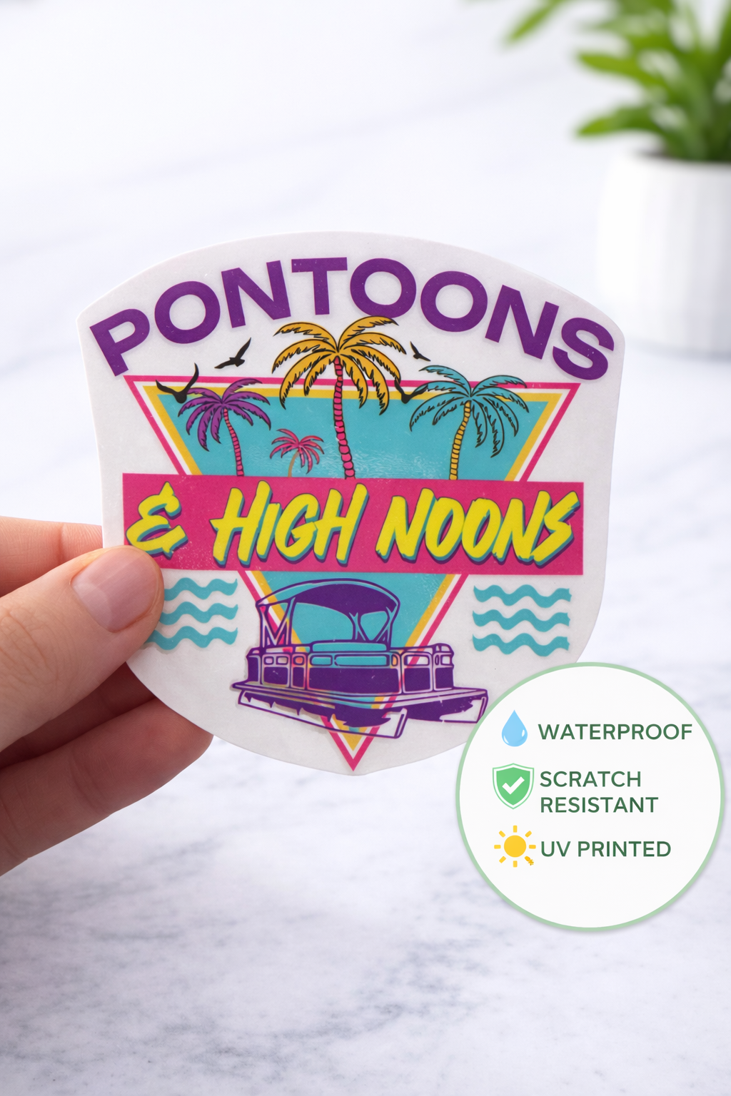 Pontoons & High Noons - decal