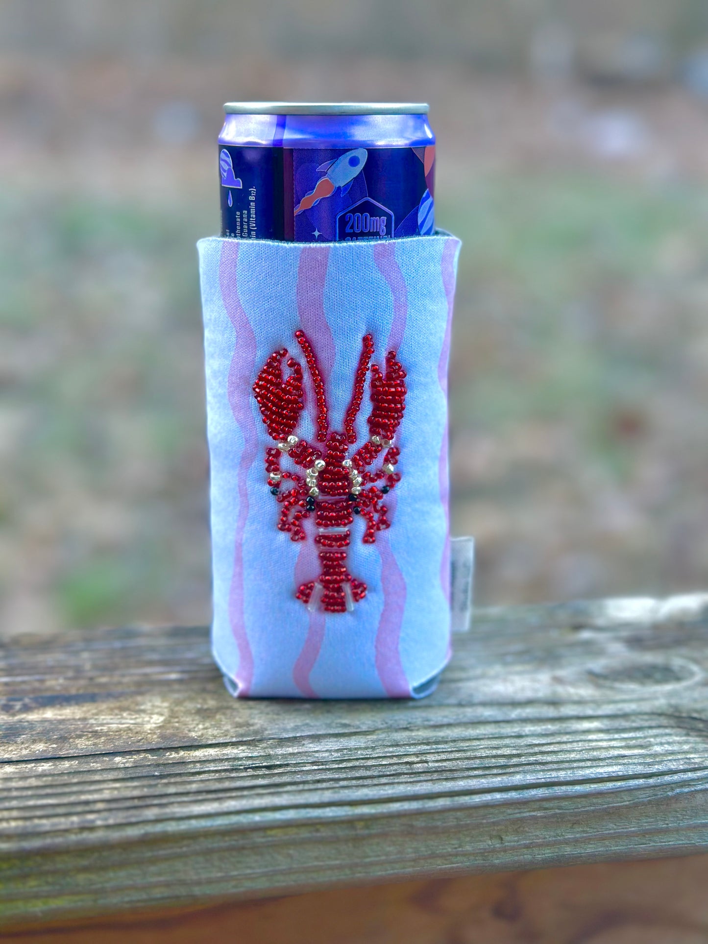 Slim Can Bead Embroidered Koozie