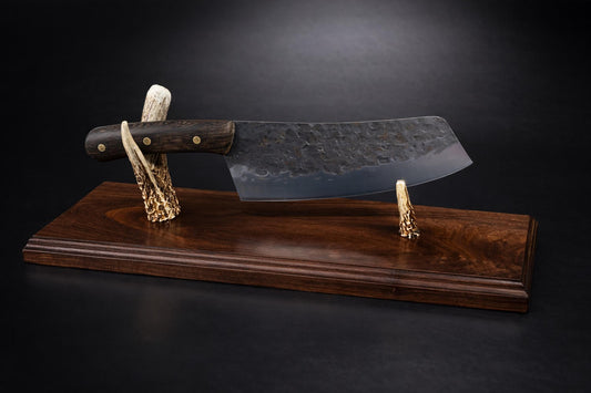 Custom Black Walnut Knife Display Stand